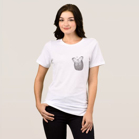 Liebe Liebeshandschuh Tri-Blend Shirt (Vorderseite voll)