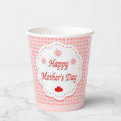 Liebe liebt den Muttertag Pappbecher (Vorderseite)