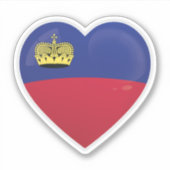 Liebe Liechtenstein Aufkleber (Vorderseite)