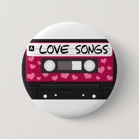 Liebe-Lied-Band Button (Vorderseite)