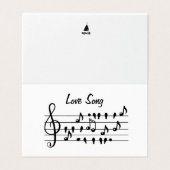 Liebe-Lied, Vögel, die zwischen den musikalischen (Außenseite Aufgefaltet)