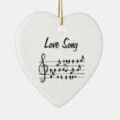 Liebe-Lied, Vögel, die zwischen den musikalischen  Keramik Ornament (Rechts)