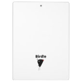 Liebe-Lied, Vögel, die zwischen den musikalischen  Klemmbrett (Rückseite)