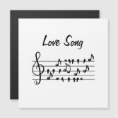 Liebe-Lied, Vögel, die zwischen den musikalischen Magnetkarte (Vorne/Hinten)