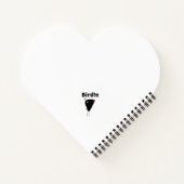 Liebe-Lied, Vögel, die zwischen den musikalischen Notizblock (Rückseite)