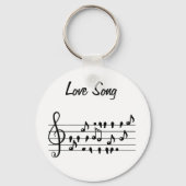 Liebe-Lied, Vögel, die zwischen den musikalischen Schlüsselanhänger (Vorderseite)