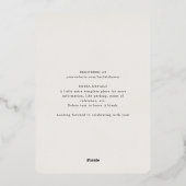 Liebe liegt im Brautparty des Valentinstag F Folieneinladung (Rückseite)