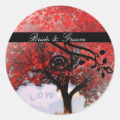 Liebe liegt in der Luft...Änderung Ihres bevorzugt Runder Aufkleber (Vorderseite)