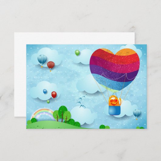 Liebe liegt in der Luft Einladung (Vorne/Hinten)