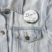 Liebe liegt in der Luft Elegantes Hochzeitsgeschen Button (Beispiel)