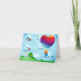 Liebe liegt in der Luft Feiertagskarte