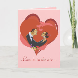 Liebe liegt in der Luft Feiertagskarte