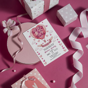 Liebe liegt in der Luft Galentine's Herz Junggesel Einladung