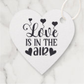Liebe liegt in der Luft Geschenkanhänger (Rückseite)