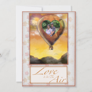 Liebe liegt in der Luft Hochzeitseinladung Einladung
