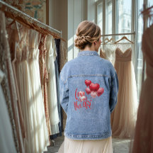 Liebe liegt in der Luft Jeansjacke