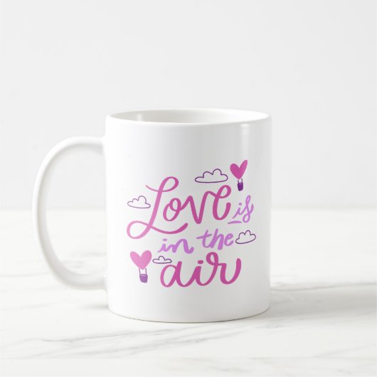 Liebe liegt in der Luft Kaffeetasse (Links)
