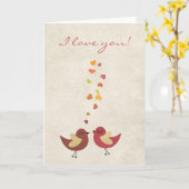Liebe liegt in der Luft Karte (Gelbe Blume)