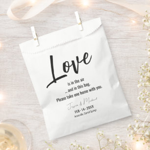 Liebe liegt in der Luft... Minimalistisches Elegan Geschenktütchen