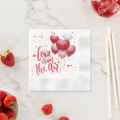 Liebe liegt in der Luft Papier Serviette (Beispiel)