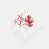 Liebe liegt in der Luft Papier Serviette (Ecke)