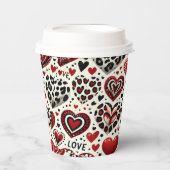 Liebe liegt in der Luft Pappbecher (Vorderseite)