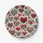 Liebe liegt in der Luft Pappteller (Vorderseite)