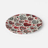 Liebe liegt in der Luft Pappteller (Schrägansicht)