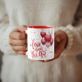 Liebe liegt in der Luft Personalisierter Becher Tasse