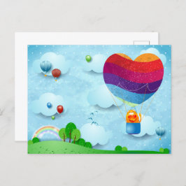 Liebe liegt in der Luft Postkarte