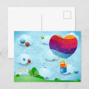 Liebe liegt in der Luft Postkarte