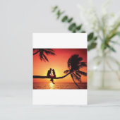 Liebe liegt in der Luft Postkarte (Stehend Vorderseite)