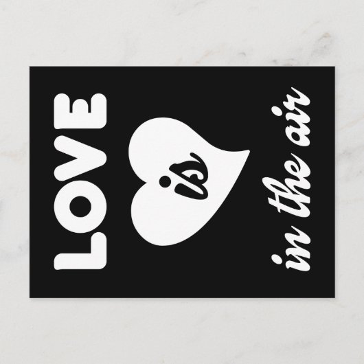 Liebe liegt in der Luft Postkarte (Vorderseite)
