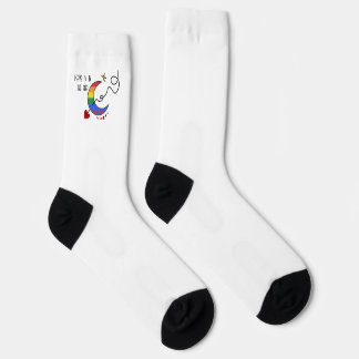 Liebe liegt in der Luft Regenbogen-LGBTQ-Flagge Socken