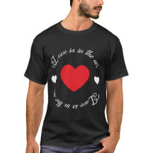 Liebe liegt in der Luft rotes Herz