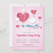 Liebe liegt in der Luft | Valentinstag - Party Einladung (Vorderseite)