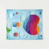 Liebe liegt in der Luft Wandteppich (Vorderseite (Horizontal))