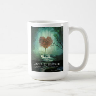 Liebe Lies Beneath 15 oz Rechtshandliche Tasse