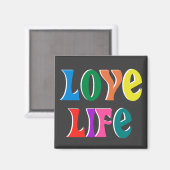 Liebe LIFE ~ anpassbare christliche Nachricht Magnet (Vorderseite/Rückseite)