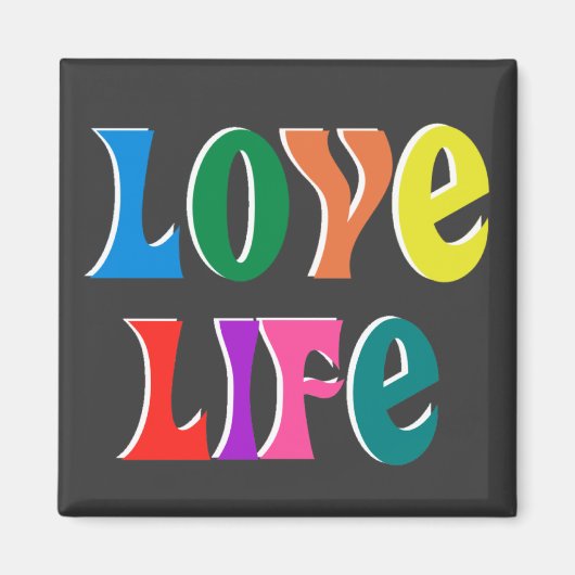 Liebe LIFE ~ anpassbare christliche Nachricht Magnet (Vorne)