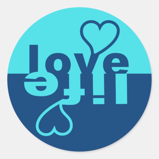 Liebe Life Aufkleber (Vorderseite)