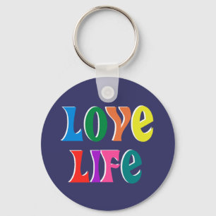 LIEBE LIFE! christliche, anpassbare Nachricht Schlüsselanhänger