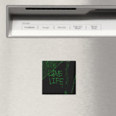 Liebe Life Graffiti Magnet - Neon Green (In Situ (Geschirrspüler))