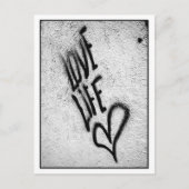 Liebe Life Graffiti Postkarte (Vorderseite)