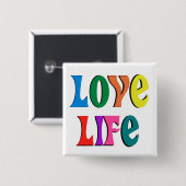 Liebe LIFE! individuell anpassbare christliche Nac Button (Vorne & Hinten)
