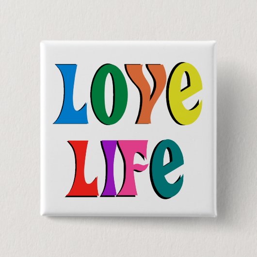 Liebe LIFE! individuell anpassbare christliche Nac Button (Vorderseite)