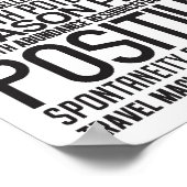 "Liebe Life" Inspiration Motivierend Art Design Poster (Ecke)