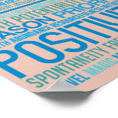 "Liebe Life" - Inspirierend und motivierendes Kuns Poster (Ecke)