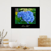 Liebe Life! Kunstdrucke Blue Hydrangea Floral art Poster (Küche)