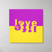LIEBE LIFE-Leinwand Leinwanddruck (Vorderseite)